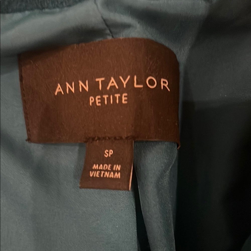 Ann Taylor Blue Peacoat Double-Breasted Jacket - Picture 4 of 5